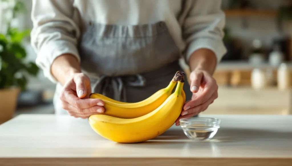 entdecken sie diesen einfachen trick, der ihre bananen 7 tage lang perfekt gelb und frisch hält. ideal für alle bananenliebhaber!