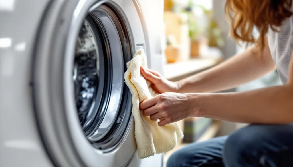 entdecken sie einen einfachen trick, um die dichtung ihrer waschmaschine wie neu aussehen zu lassen. effektive reinigung und pflege leicht gemacht!