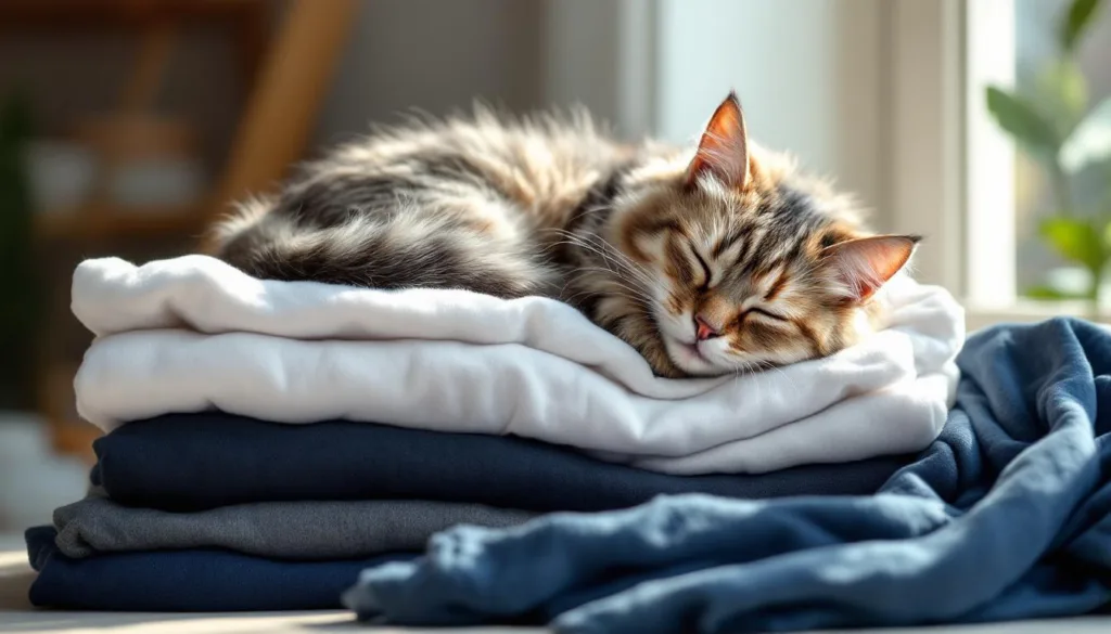 erfahren sie, warum ihre katze plötzlich auf ihrer kleidung schläft – tierärzte enthüllen die wahren gründe hinter diesem verhalten.