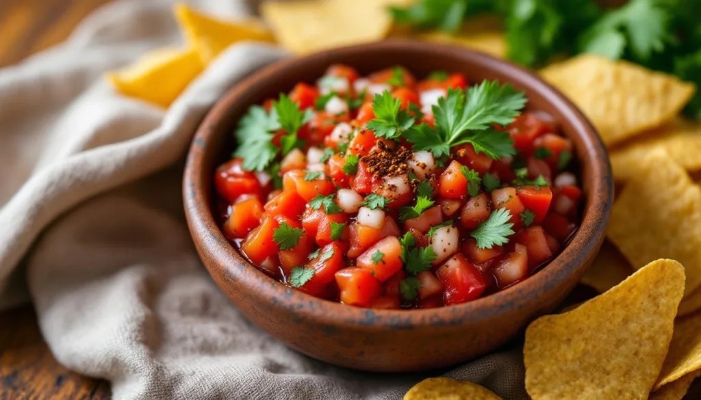 entdecken sie diese leckere tomatensalsa – ganz ohne dose und fertigsauce – die chips zum echten highlight macht!