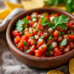 entdecken sie diese leckere tomatensalsa – ganz ohne dose und fertigsauce – die chips zum echten highlight macht!