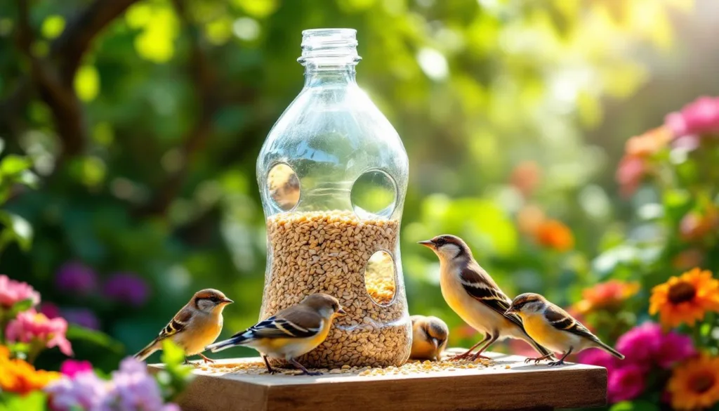 erfahren sie, wie sie aus einer einfachen plastikflasche ganz leicht einen praktischen vogelfutterspender basteln können – umweltfreundlich und kostengünstig!