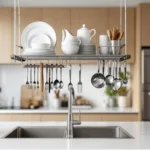 nutzen sie den raum über der spüle für ein platzsparendes trockengestell und lassen sie ihre küche doppelt so groß wirken. tipps und ideen für mehr ordnung und stil.